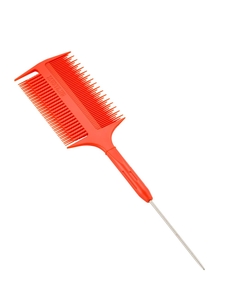 Расчески для мелирования - Расческа для мелирования Mustang MRB-38 Красный Фото 1