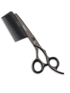 Прямые ножницы - Ножницы прямые с расческой Mustang Premium NPR-016 Черный 6,0 дюймов Фото 1